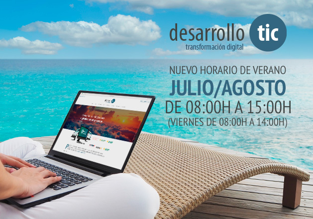Nuevo horario de verano de 8h a 15h (viernes de 8h a 14h)